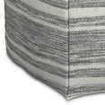 thumbnail image 6 of Simpli Home Simpli Home Carina Contemporary Square Square Woven Pouf in Black Melange, White, 6 of 8