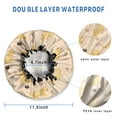 thumbnail image 3 of Shower Caps,Golden Retriever Waterproof Shower Cap for Women 4 Pieces,Double Reusable Hair Cover for Shower PEVA Elastic Stretch Hem, 3 of 7