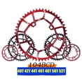thumbnail image 2 of Plateau de Vélo 104BCD Roue de Chaîne Vélo Anneau de Chaîne Rond Roue de Guidage Pièces Rondes de Montagne Rouge 44T, 2 of 9