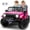 Pink13, variant on Letsgokid 2 Seater Ride on Car for Kids, 24V Electric Power Ride on Truck Toy with Remote Control, 4x100W Motor, LED Lights, Music, 3 Speed, 4 Wheel Suspension Spring, Soft Start, Safety Belt