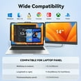 thumbnail image 3 of Laptop Screen Extender, 14" FHD 1080P IPS Portable Monitor Dual Screen, Laptop Monitor Extender for 13-17" Laptops with USB-C/HDMI Port, Plug and Play for Windows/Mac/Android/Switch/PS5, 3 of 9