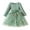 Green, variant on vdgthytj Baby Girls Fall Dress Toddler Cute Flower Embroidery Long Sleeve Mesh A-Line Princess Party Tulle Dress