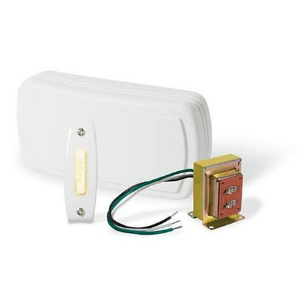 Rectangular Doorbell - Nutone Door Chime with Lighted Rectangular Pushbutton