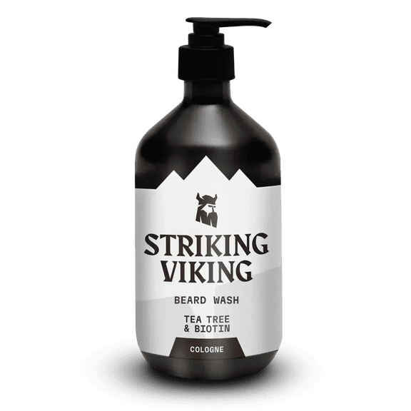 Striking Viking Beard Wash Cologne Tea Tree Biotin Beard Shampoo & Conditioner Grooming Wash