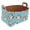 Multicolor 2, variant on Owl Green Storage Basket Collapsible Storage Bin, PU Foldable Basket Convenient Box Storage Organizer with Handles for Shelves Office Bedroom Closet Nursery Toys Laundry