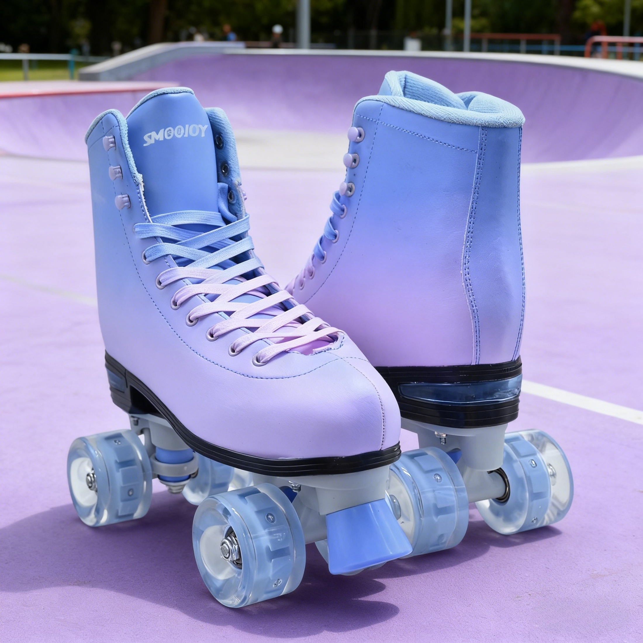 JZY Quad Roller Skates with Light-Up Wheels,High-Top Design for Women, Men & Teens