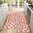 thumbnail image 4 of Kitchen Rugs Sets Of 2,Red Christmas Tree Pattern Anti Fatigue Kitchen Mat Rugs Non Slip Washable,Decorative Kitchen Floor Mats for Kitchen,Sink,Laundry,17"X47", 4 of 5