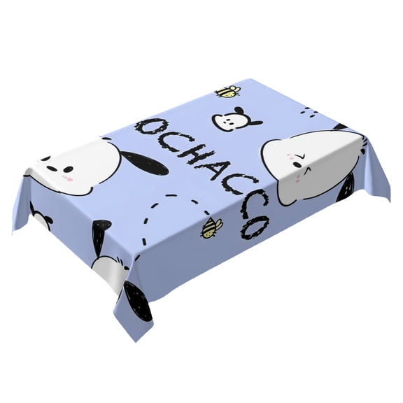 Pochacco Themed Square Tablecloth 54 * 72 Inches Durable Stylish