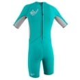 thumbnail image 2 of O'Neill Reactor toddler shorty wetsuit Youth 2 Light aqua/cool grey (5127G), 2 of 3