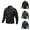 Black, variant on Baseball Jackets for Men 2025 Lightweight Casual Stand Collar Zip Up Jacket with Pockets Outerwear Coat