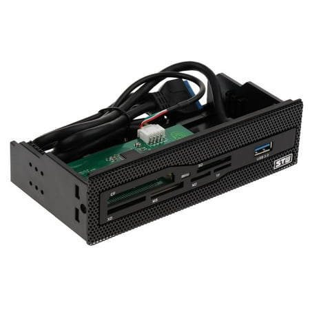 Image of USB 3.0 Internal Card Reader Multi-Function Dashboard for 5.25 Computer Case Front Bay