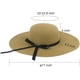 thumbnail image 3 of Sombrero de paja de ala ancha para mujer, gorra enrollable plegable y flexible, sombreros de playa de verano, 3 of 7