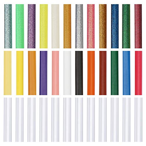 Hot Glue Sticks Colored, 36 Pcs ENPOINT 3.93 x 0.43 in Full Size Hot