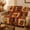 🔥Multicolor_Base#60, variant on Fall Flannel Quilted Throw Blanket with Pumpkin Maple Leaf Plaid Pattern for Sofa Bed Thanksgiving Decor