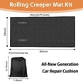 thumbnail image 5 of creepers automotive ,Car RepairGarage Mat 60"X28",Made Available For Self-Driving Tourong-Haul Truck for Working On The Ground Working Excellent Mechanic Repair mat-Black, 5 of 6