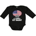 thumbnail image 3 of Inktastic I Love My Daddy Military Son Daughter Boys or Girls Long Sleeve Baby Bodysuit, 3 of 5