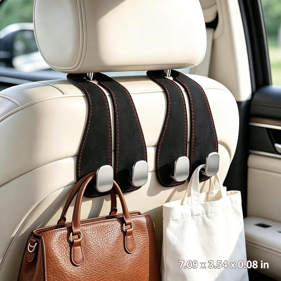 Car Seat Back Storage Hook, Headrest Hooks for Purses And Bags, Purse Hook for Car