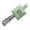 Silver, variant on Sesame Street Trash Can Oscar the Grouch Square Tie Bar Clip Clasp Tack- Silver or Gold