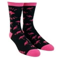 thumbnail image 2 of Women's Spirit Animal Flamingo Socks Funny Tripocal Pink Bird Graphic Novelty Footwear, 2 of 8