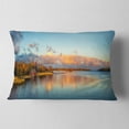 thumbnail image 2 of Designart Autumn Sunset Panorama - Landscape Photography Throw Pillow - 12x20, 2 of 5