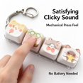 thumbnail image 6 of 4-Key Cat Themed Keyboard Clicker Fidget,Cute Stress Relief Toy,Portable Keyboard Keychain for Daily Anxiety Relief, 6 of 7