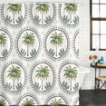 thumbnail image 2 of Palm Trees Shower Curtain, Waterproof Shower Curtains for Bathroom, Green Summer Botanical Watercolor Washable Fabric Bathtub Curtain Set Bath Decor with 12 Hooks Standard 72"x72", 2 of 8