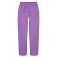 thumbnail image 2 of Sivvan Womens Scrub Set - Multi Pocket Cargo Pants & Stylish Mock Wrap Top, 2 of 6