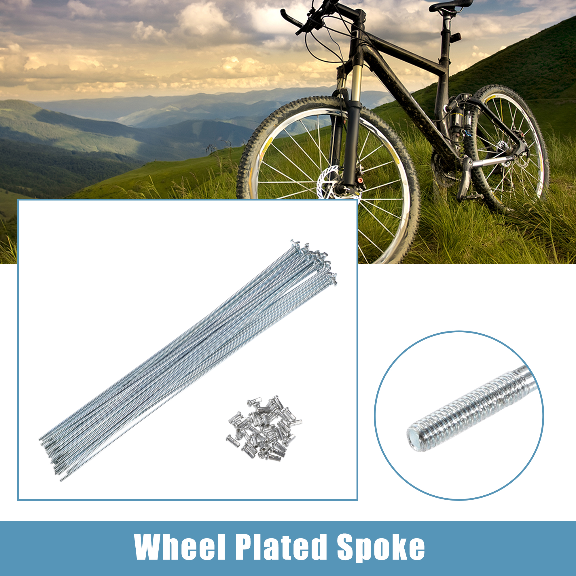 Mountain Bike 290mm Bike Spokes Universal Piece Of 36 14G J