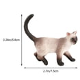 thumbnail image 3 of Plastic Siamese Cat Model Kid Educational Cat Model Siamese Cat Cognitive Model, 3 of 8