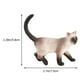 thumbnail image 2 of FELTECHELECTR Modelo de simulación de gato siamés, decoración de gato, juguete de plástico para escritorio, gato decorativo, 2 of 6