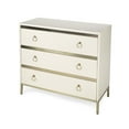 thumbnail image 4 of HomeRoots 389823 31.5 x 36 x 16 in. Monika White & Gold Accent Chest, 4 of 9