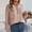 Pink, variant on ZZwxWA Women's V Neck Ribbed Button Knit Sweater Pullover Fall Fashion Drop Shoulder Long Sleeve Sweater Casual Loose Tops