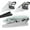 White, variant on No-Screw Under Desk Cable Management Tray - Self-Adhesive Installation, Cord Management, Cable Tray, Under Desk Wire Organizer - White Set of 2