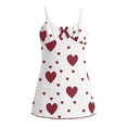 thumbnail image 7 of Women's Nightgown Silk Slip Sleepwear V Neck Short Nightwear Red XL, 7 of 7