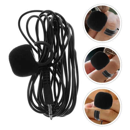 TAILTOSS 1Pcs Fingertip Mini Microphone for Instrument Performance with Clear Sound Quality Abs Material
