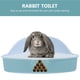 thumbnail image 5 of EeaseMX Caja de arena de conejito de plástico para mascotas para mascotas Potty entrenador Caja de rincón Caja de cama, 5 of 7
