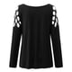 thumbnail image 5 of Blusa de manga larga con estampado de día de San Valentín y hombros descubiertos para mujer Fridja  hkj1162, 5 of 7
