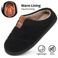 thumbnail image 3 of Ecetana Mens Slippers Cozy Memory Foam Scuff Slippers Casual Slip On Warm House Shoes, 3 of 6