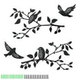 thumbnail image 3 of JUMRHFAN Set of 4 Black Metal Tree Wall Decor Metal Bird Art, Wrought Iron Wall Art for Home Kitchen Patio Bedroom, 3 of 8