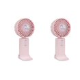 thumbnail image 1 of 2 ventiladores portátiles, mini ventilador portátil pequeño, silencioso, recargable, para escritorio de oficina, liquidación de verano. Conoce a un fan, 1 of 4