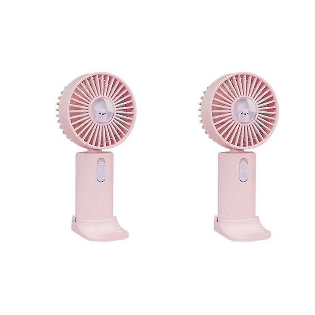 2 ventiladores portátiles, mini ventilador portátil pequeño, silencioso, recargable, para escritorio de oficina, liquidación de verano. Conoce a un fan