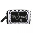 thumbnail image 4 of Bolsa de cosméticos con diseño de película de Tim Burton para mujer, bonita y de gran capacidad, estuche de maquillaje con diseño de película de fantasía y terror, bolsas de almacenamiento para artícu, 4 of 5