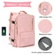 thumbnail image 4 of Mochila de viaje WONHOX Large Impermeable para Mujer Rosa, 4 of 7