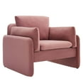 thumbnail image 2 of Modway Indicate Performance Velvet Armchair in Dusty Rose, 2 of 9