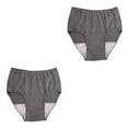 thumbnail image 3 of heritaly Comfortable and Durable Reusable Mens Incontinent Underwear Washable Briefs Pant 100CC Dark Grey LLL 2Set, 3 of 5