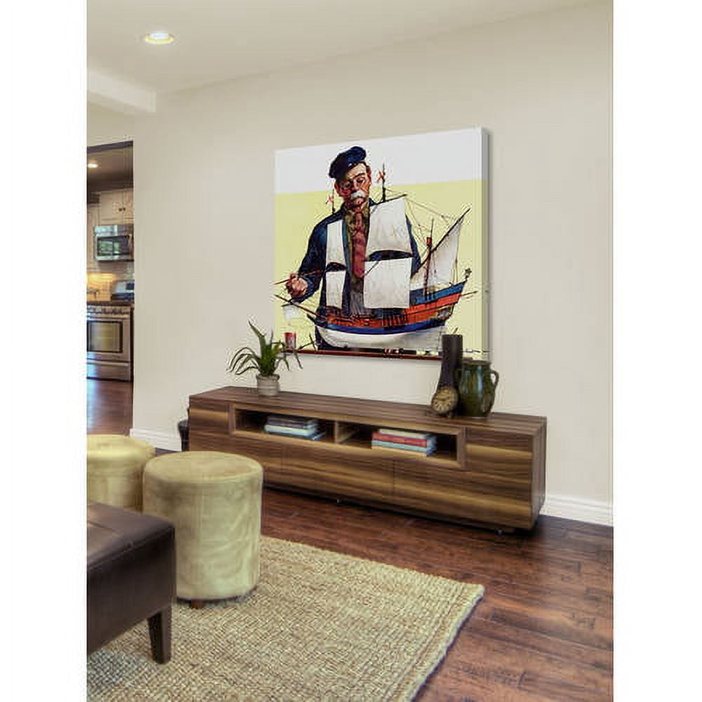Marmont Hill - "Model Ship" Painting Print on Wrapped Canvas
