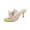 Yellow, variant on Low Heels Foreign Trade Women's Shoes Heightened Breathable Fashion Pearl Slippers 5.5(36)