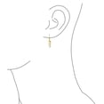 thumbnail image 3 of Bling Jewelry Womens Nautical Fishbone Dangle Earrings 14K Gold Plated Sterling Silver Leverback, 3 of 5