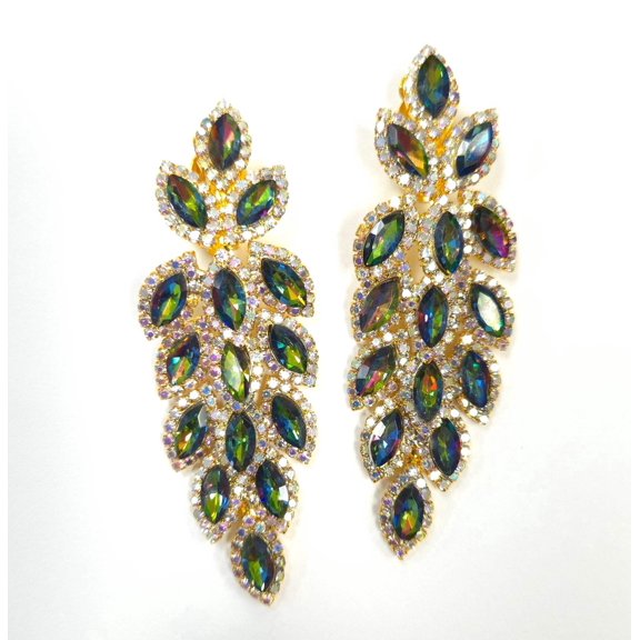 Elegant Crystal Vine Earrings