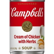Campbell's Condensed Cream of Chicken Soup with Herbs, 10.5 oz Can